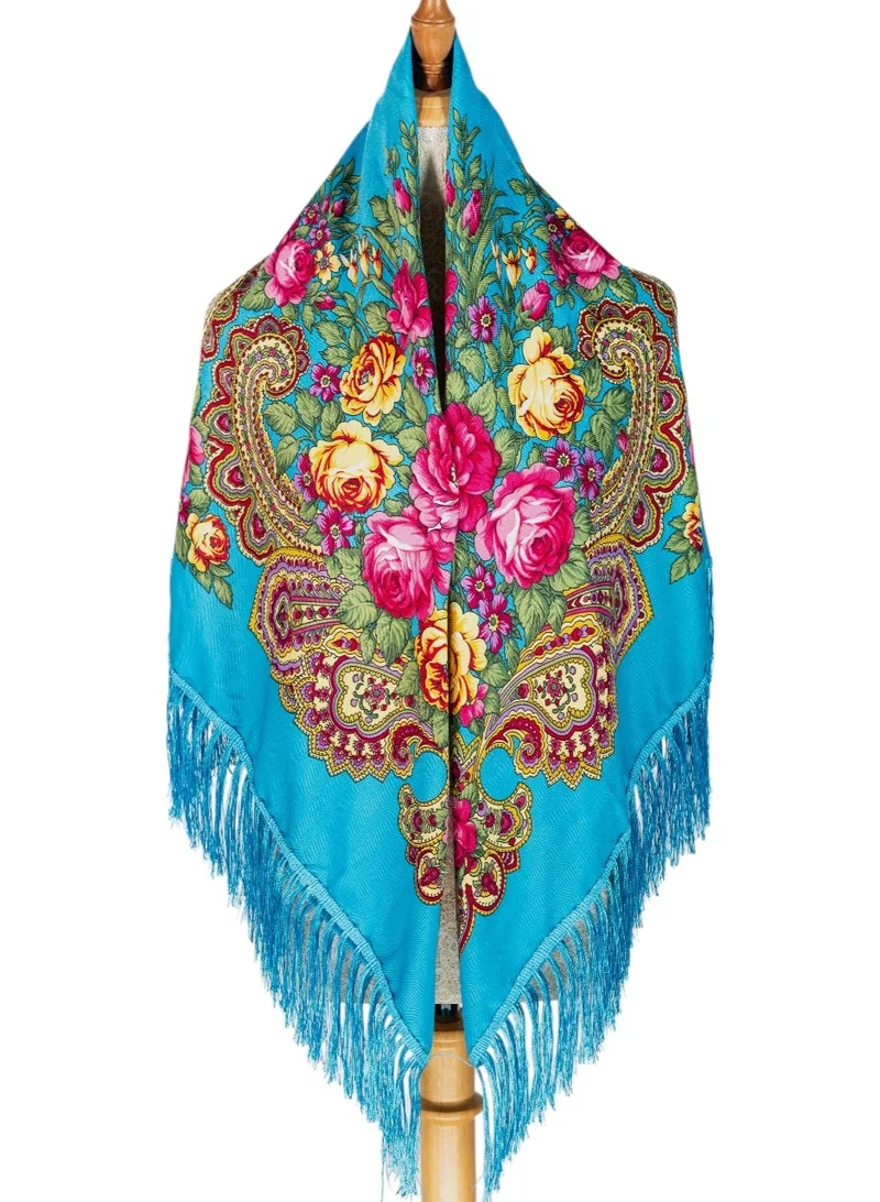 Bidani Imperial Azure Russian Shawl